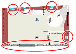 ガラス窓